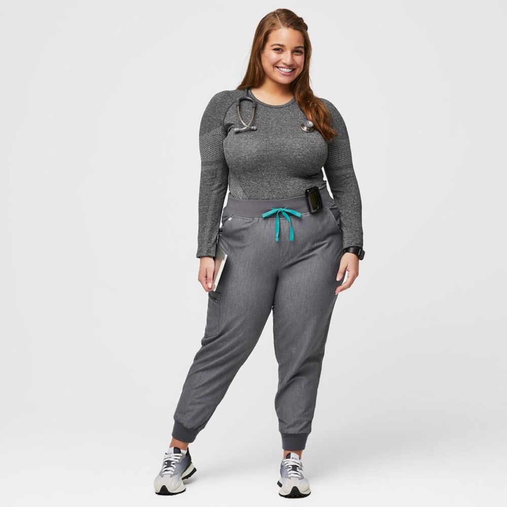 FIGS High Waisted Zamora Jogger Scrub Pants in Graphite Women’s Size XL